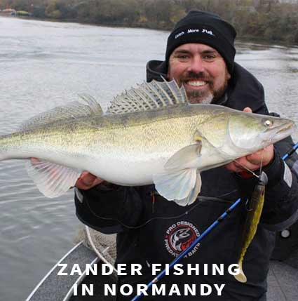 Zander fishing in Normandy